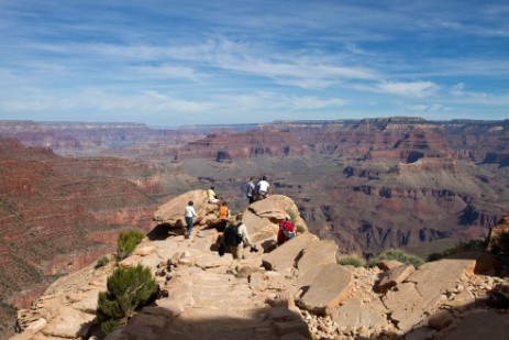 Oh-Ah-Point am South Kaibab Trail im Grand Canyon